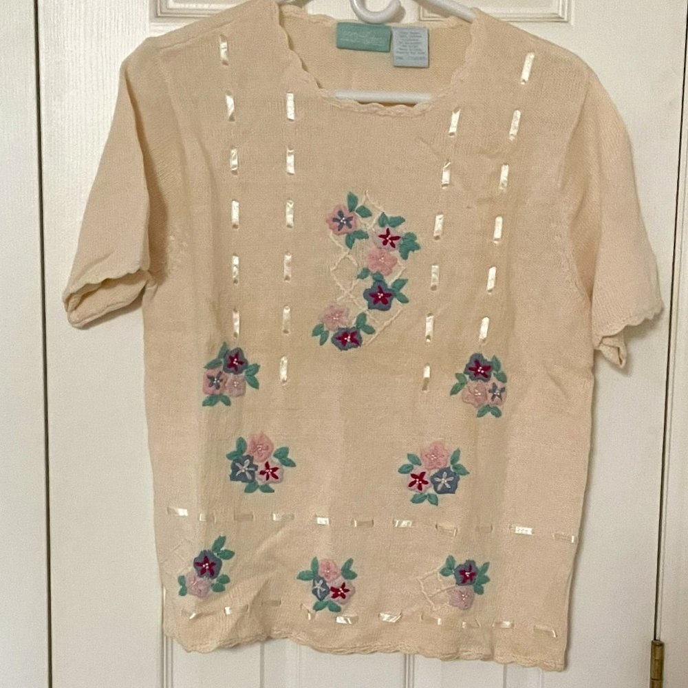 Vintage Short Sleeve Sweater